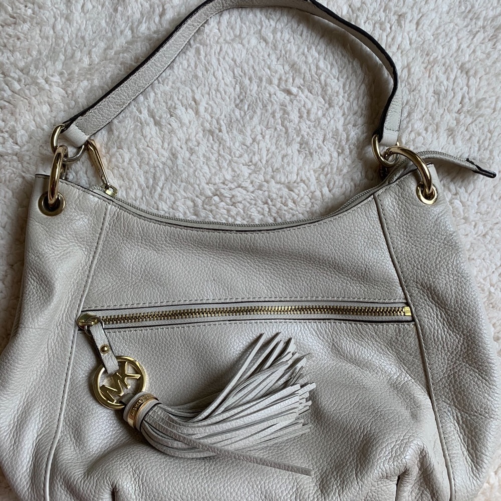 Taupe Leather Michael Kors Purse